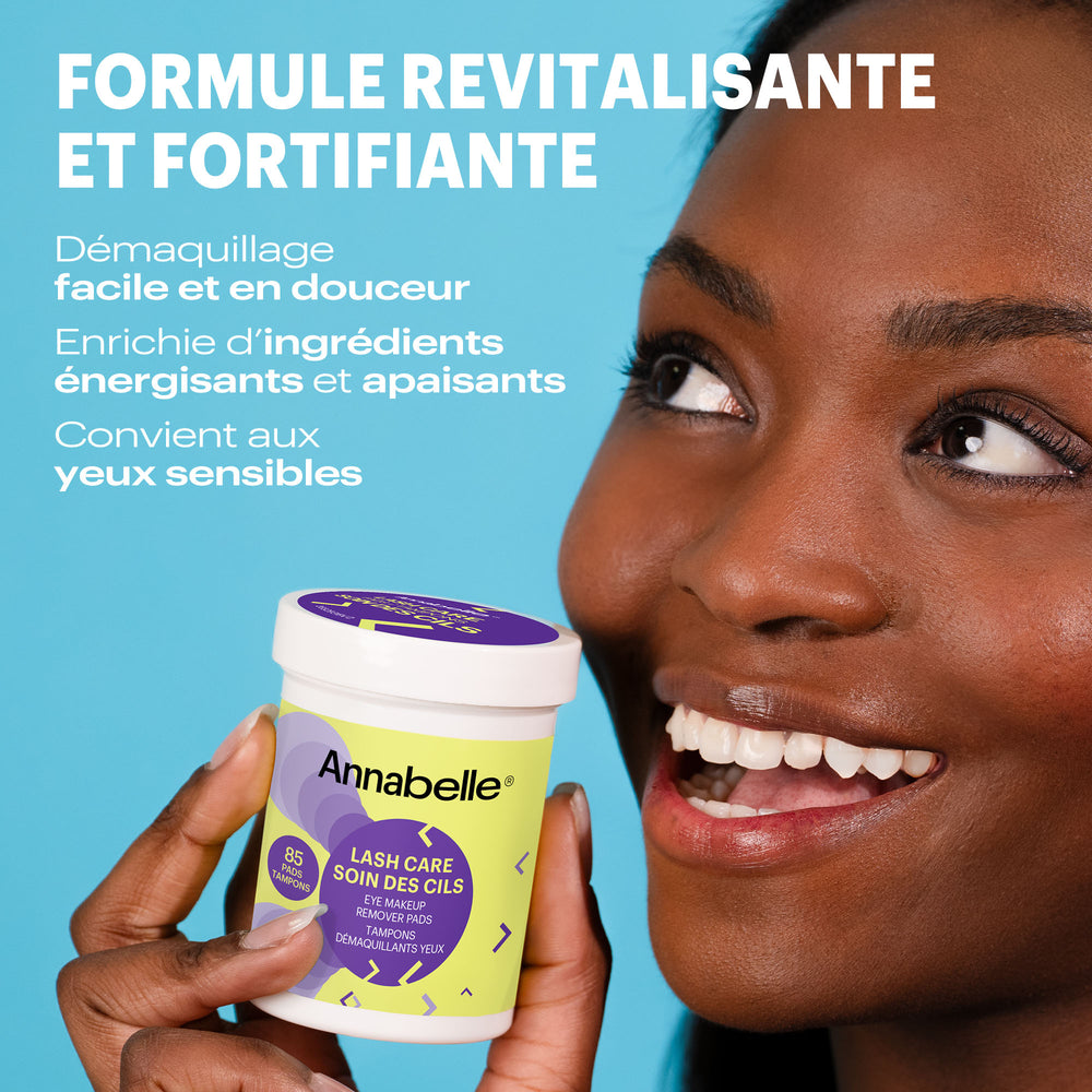 Tampons démaquillants pour les yeux anti-poches et soins des cils